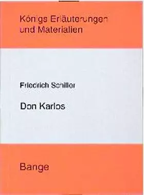 Couverture du produit · Königs Erläuterungen und Materialien, Bd.6, Don Karlos