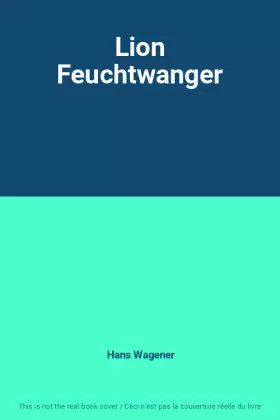 Couverture du produit · Lion Feuchtwanger