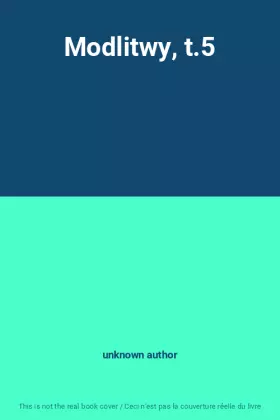 Couverture du produit · Modlitwy, t.5