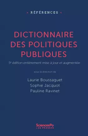 Couverture du produit · Dictionnaire des politiques publiques