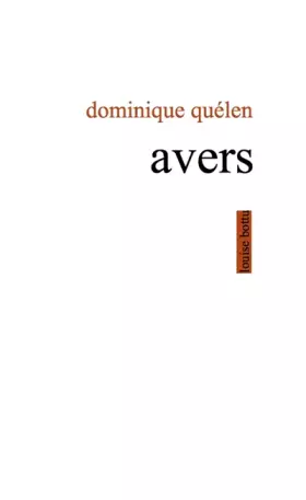 Couverture du produit · Avers