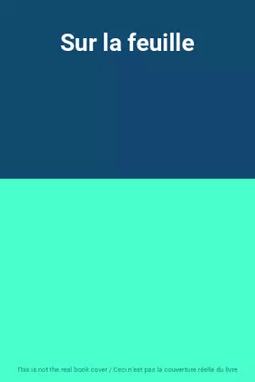 Couverture du produit · Sur la feuille