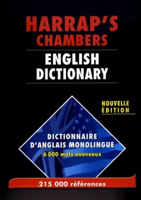 Couverture du produit · Harrap's Chambers English Dictionary: Dictionnaire d'anglais monolingue