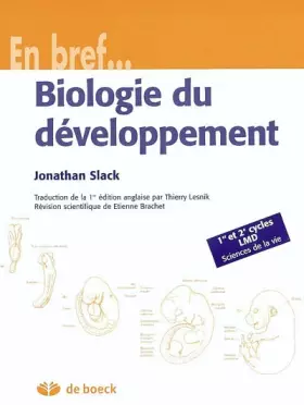 Couverture du produit · Biologie du développement