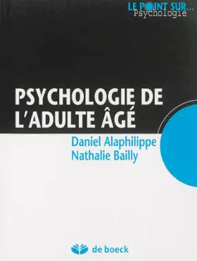 Couverture du produit · Psychologie de l'adulte âgé
