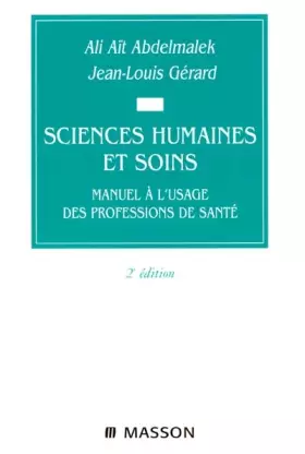 Couverture du produit · Sciences humaines et soins. Manuel a l'usage des professions de soins 2ed: POD