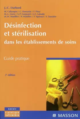 Couverture du produit · Désinfection et stérilisation dans les établissements de soins