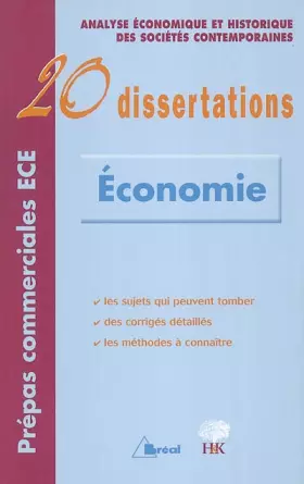 Couverture du produit · 20 dissertations d'Économie