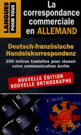 Couverture du produit · La correspondance commerciale en allemand