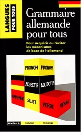 Couverture du produit · GRAMMAIRE ALLEMANDE POUR TOUS