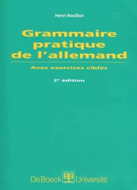 Couverture du produit · Grammaire pratique de l'allemand. Avec exercices ciblés, 2ème édition