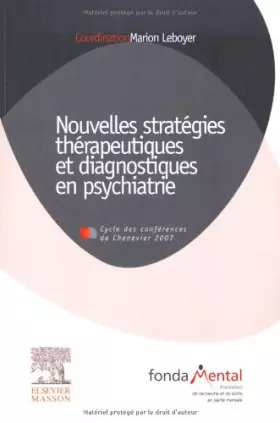 Couverture du produit · Nouvelles stratégies thérapeutiques et diagnostiques en psychiatrie