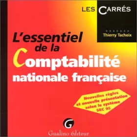 Couverture du produit · L'essentiel de la comptabilité nationale