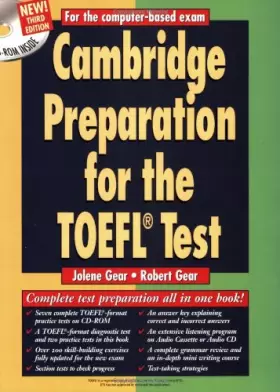 Couverture du produit · Cambridge Preparation for the TOEFL® Test Book with CD-ROM