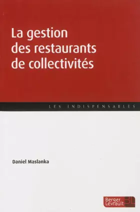 Couverture du produit · GESTION DES RESTAURANTS DE COLLECTIVITES