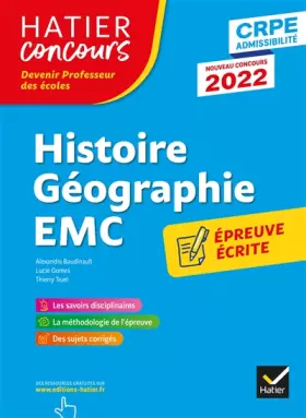 Couverture du produit · Histoire-Géographie-EMC- CRPE 2022 - Epreuve écrite d'admissibilité
