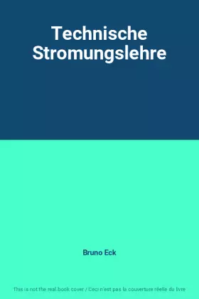 Couverture du produit · Technische Stromungslehre