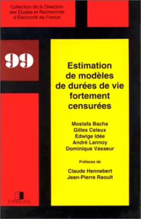 Couverture du produit · Estimation de modèles de durées de vie fortement censurées
