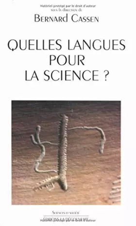 Couverture du produit · Quelles langues pour la science ?