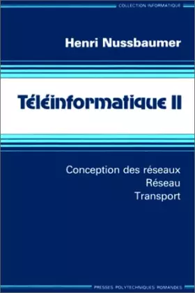 Couverture du produit · Téléinformatique. Conception des réseaux - Réseau - transport
