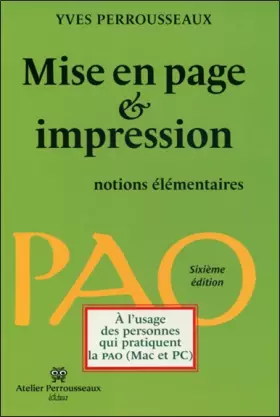 Couverture du produit · Mise en page et impression : Notions élémentaires