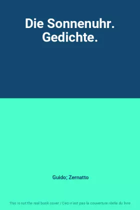 Couverture du produit · Die Sonnenuhr. Gedichte.