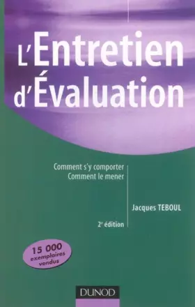 Couverture du produit · L'entretien d'évaluation : Comment s'y comporter, comment le mener