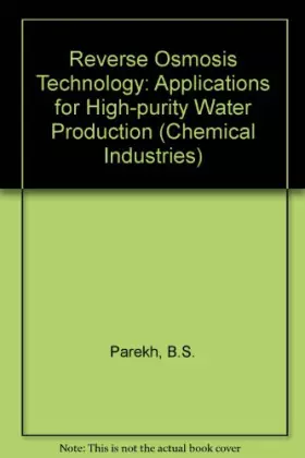 Couverture du produit · Reverse Osmosis Technology (Chemical Industries)