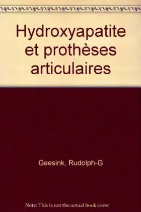 Couverture du produit · Hydroxyapathie et Prothèses Articulaires - CE n°50