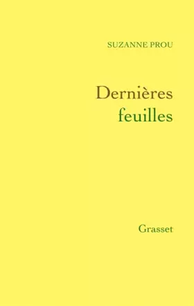 Couverture du produit · Dernières feuilles