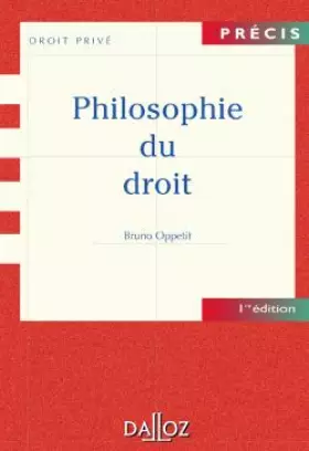 Couverture du produit · Philosophie du droit - 1ère éd.