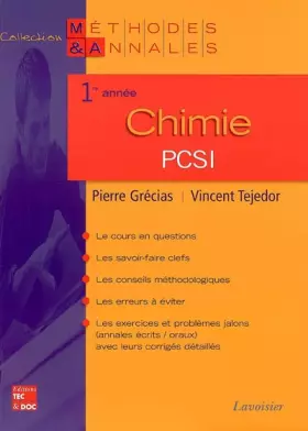 Couverture du produit · Chimie PCSI 1e année