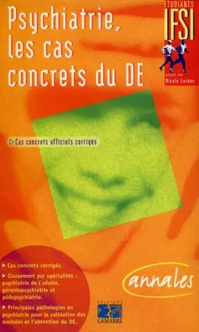 Couverture du produit · PSYCHIATRIE LES CAS CONCRETS DU DE