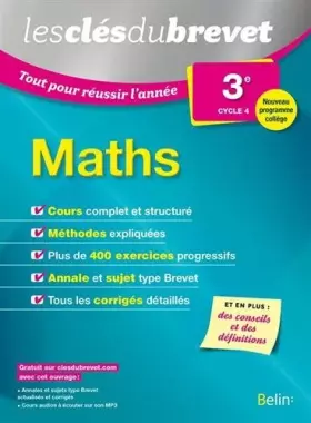 Couverture du produit · Mathématiques - 3èmes: Les clés du brevet