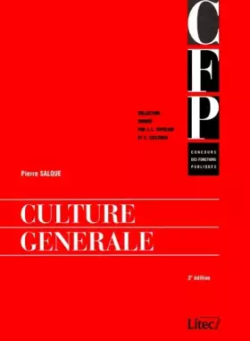 Couverture du produit · Culture générale, 3e édition, 1998. Concours des Fonctions publiques (ancienne édition)