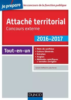 Couverture du produit · Attaché territorial 2016-2017 - Concours externe - 2e éd. - Catégorie A: Catégorie A (2016-2017)