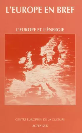 Couverture du produit · L'Europe et l'énergie