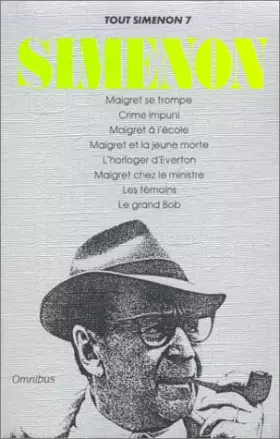 Couverture du produit · Tout Simenon, tome 7 (8 romans)