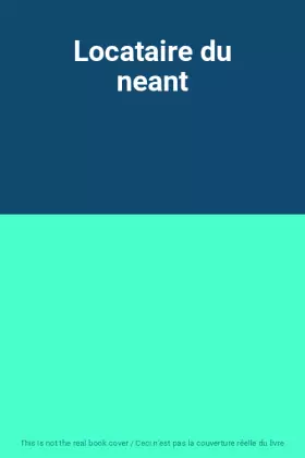 Couverture du produit · Locataire du neant