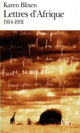 Couverture du produit · Lettres d'Afrique, 1914-1931