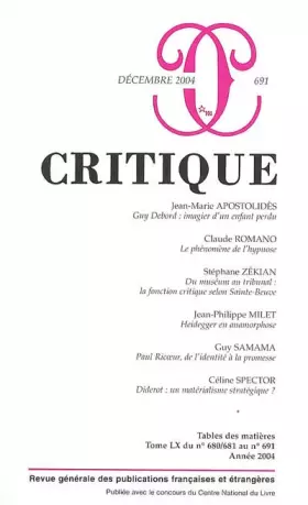 Couverture du produit · Critique 691