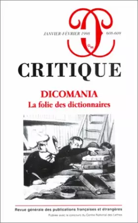 Couverture du produit · Dicomania : la folie des dictionnaires.