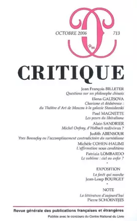 Couverture du produit · Revue critique 713