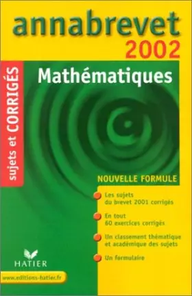 Couverture du produit · Mathématiques. Sujets et corrigés 2002