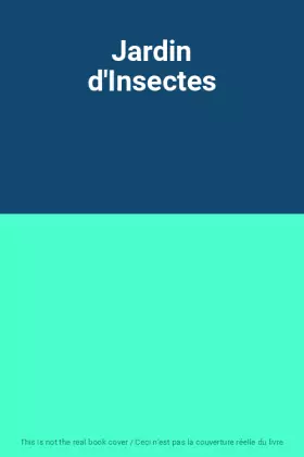 Couverture du produit · Jardin d'Insectes