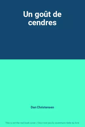 Couverture du produit · Un goût de cendres