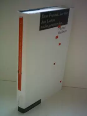 Couverture du produit · Dem Freund, der mir das Leben nicht gerettet hat