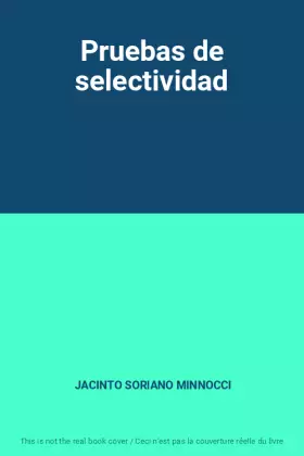Couverture du produit · Pruebas de selectividad