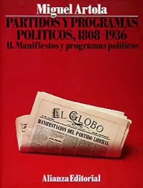 Couverture du produit · Partidos y programas políticos, II: Manifiestos y programas políticos (Libros Singulares (Ls))