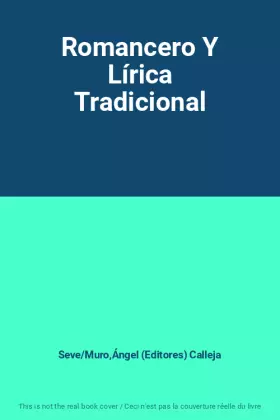 Couverture du produit · Romancero Y Lírica Tradicional